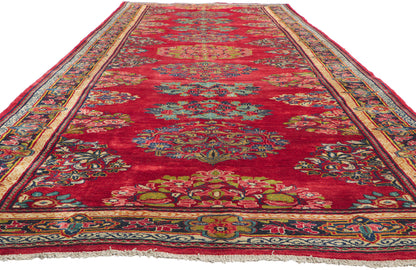 7 x 18 Vintage Persian Mahal Rug 61172