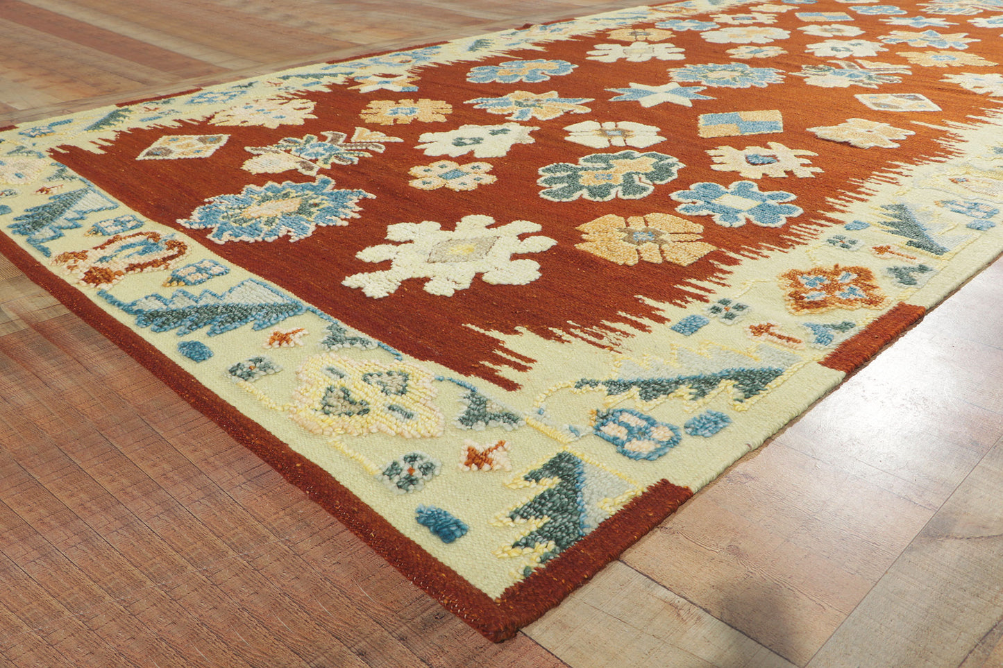 7 x 28 Contemporary Oushak Rug 30916