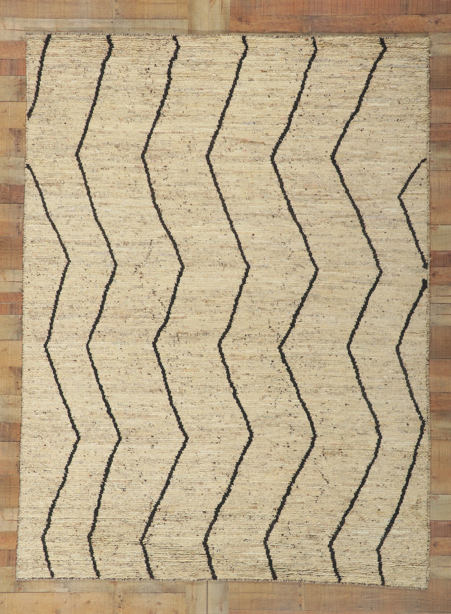 7 x 9 Earth-Tone Moroccan Rug 80820