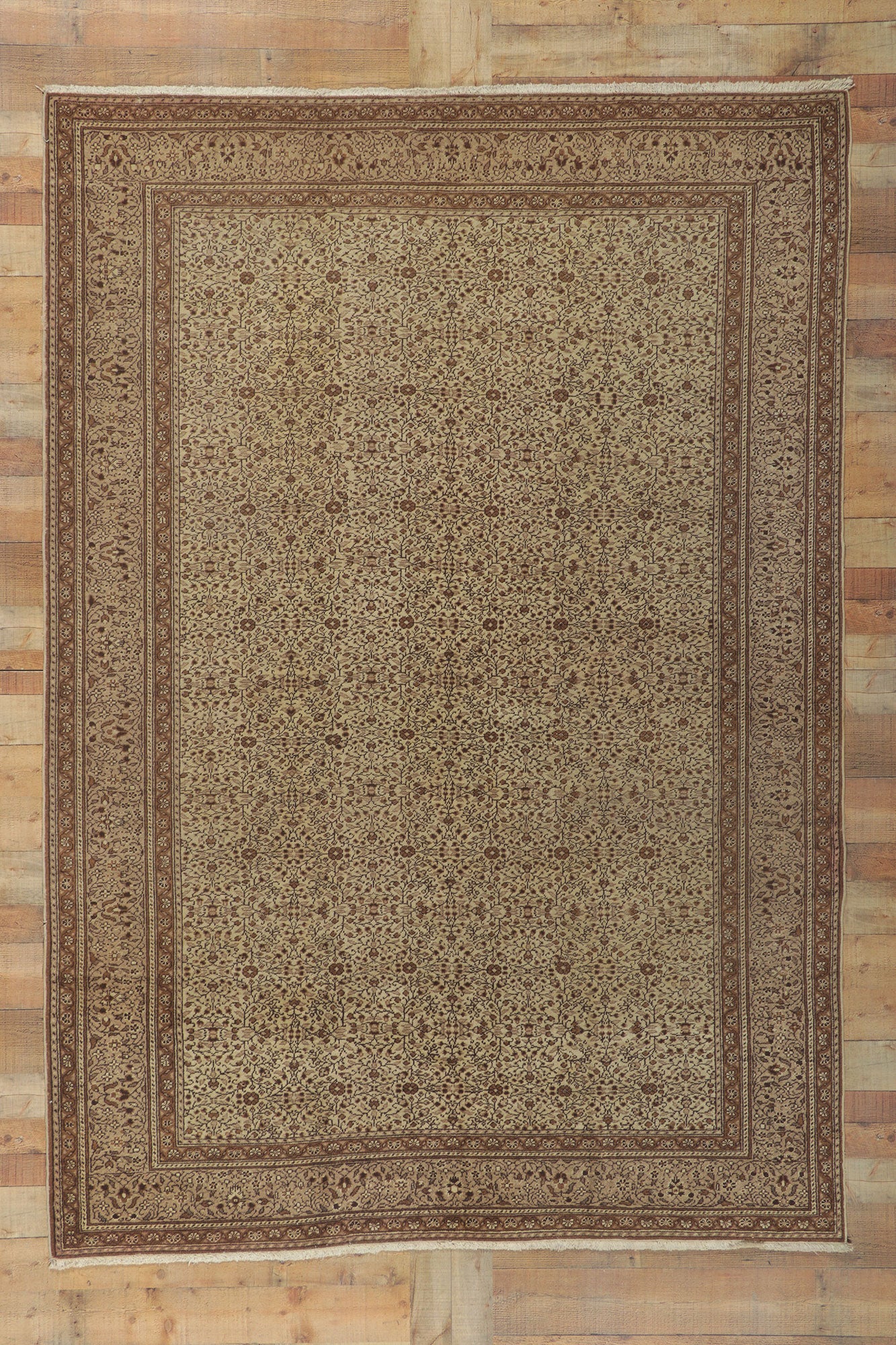 7 x 9 Vintage Turkish Sivas Rug 72685