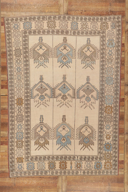 7 x 10 Vintage Turkish Oushak Rug 53684