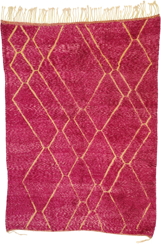 7 x 10 Pink Magenta Moroccan Rug 21046