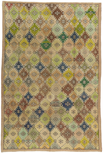 7 x 10 Vintage Turkish Sivas Rug 52138