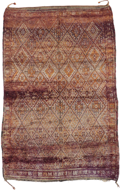 7 x 10 Vintage Beni MGuild Moroccan Rug 21242