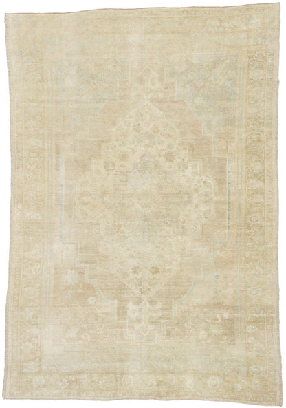 7 x 10 Vintage Turkish Oushak Rug 52987