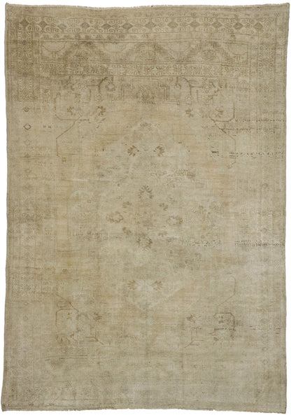 7 x 10 Vintage Turkish Oushak Rug 52463