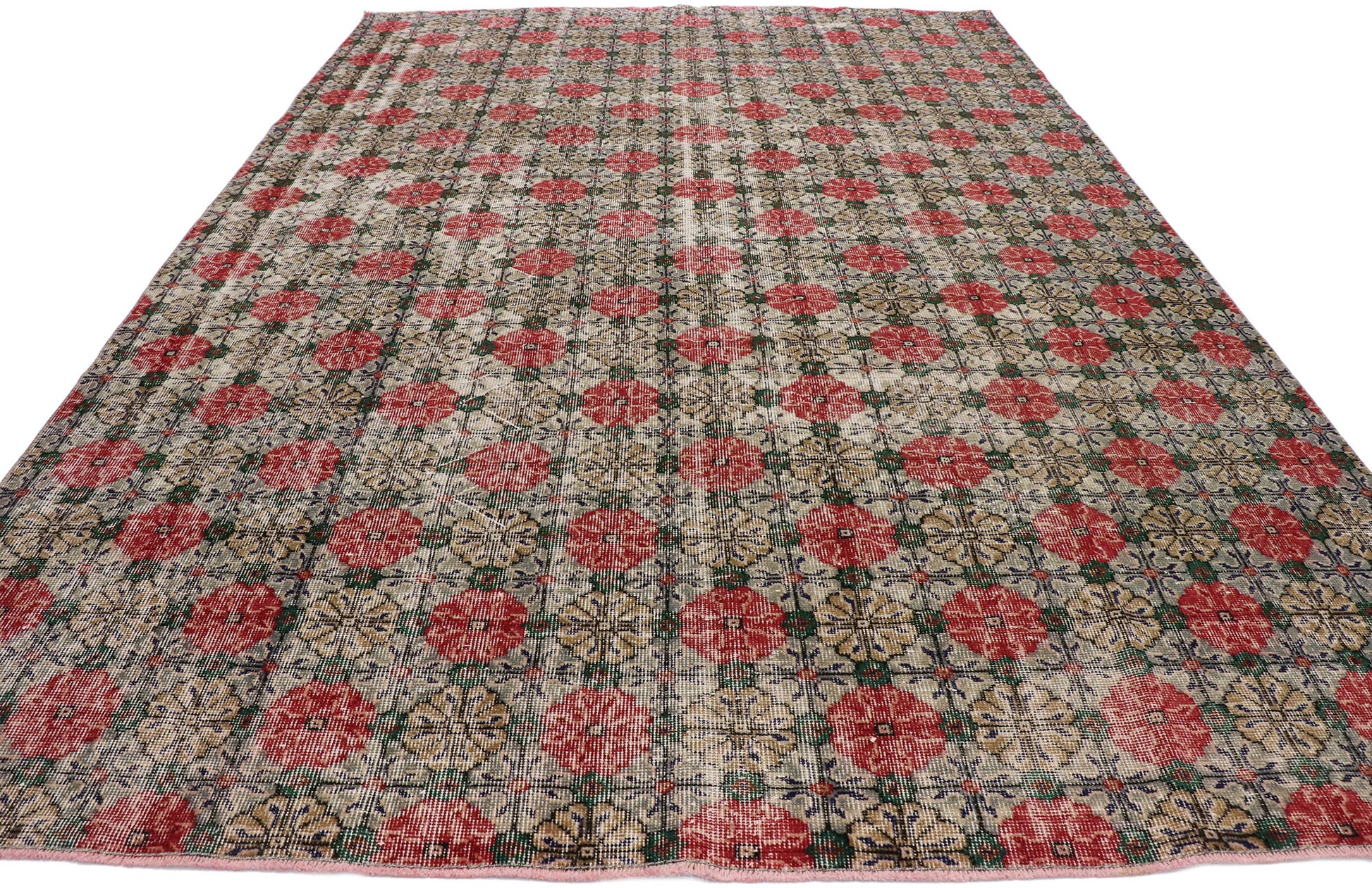 7 x 11 Vintage Turkish Sivas Rug 53365