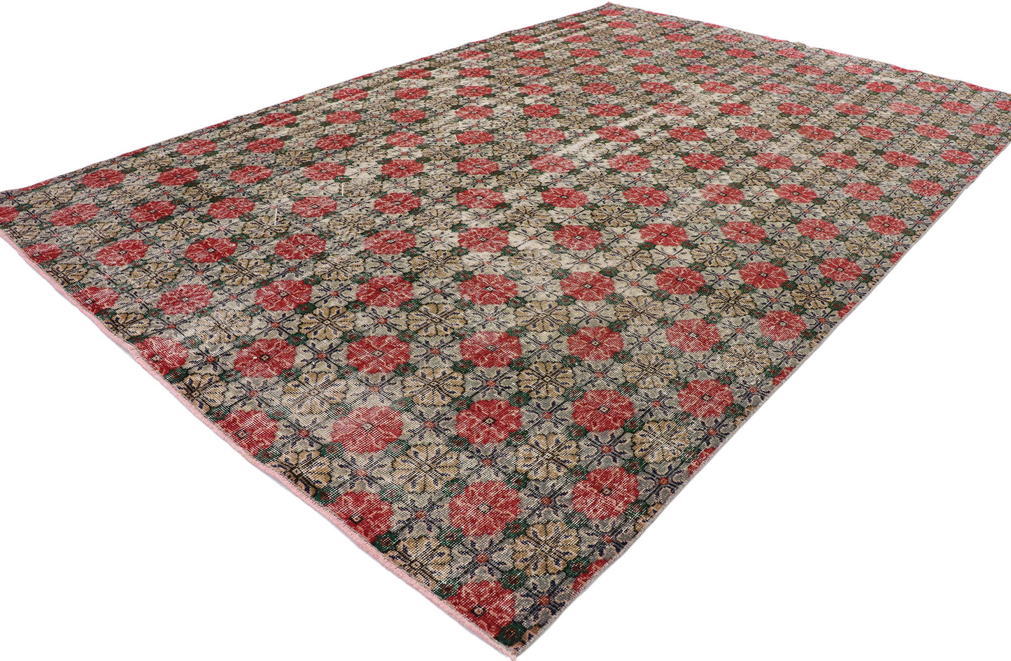 7 x 11 Vintage Turkish Sivas Rug 53365