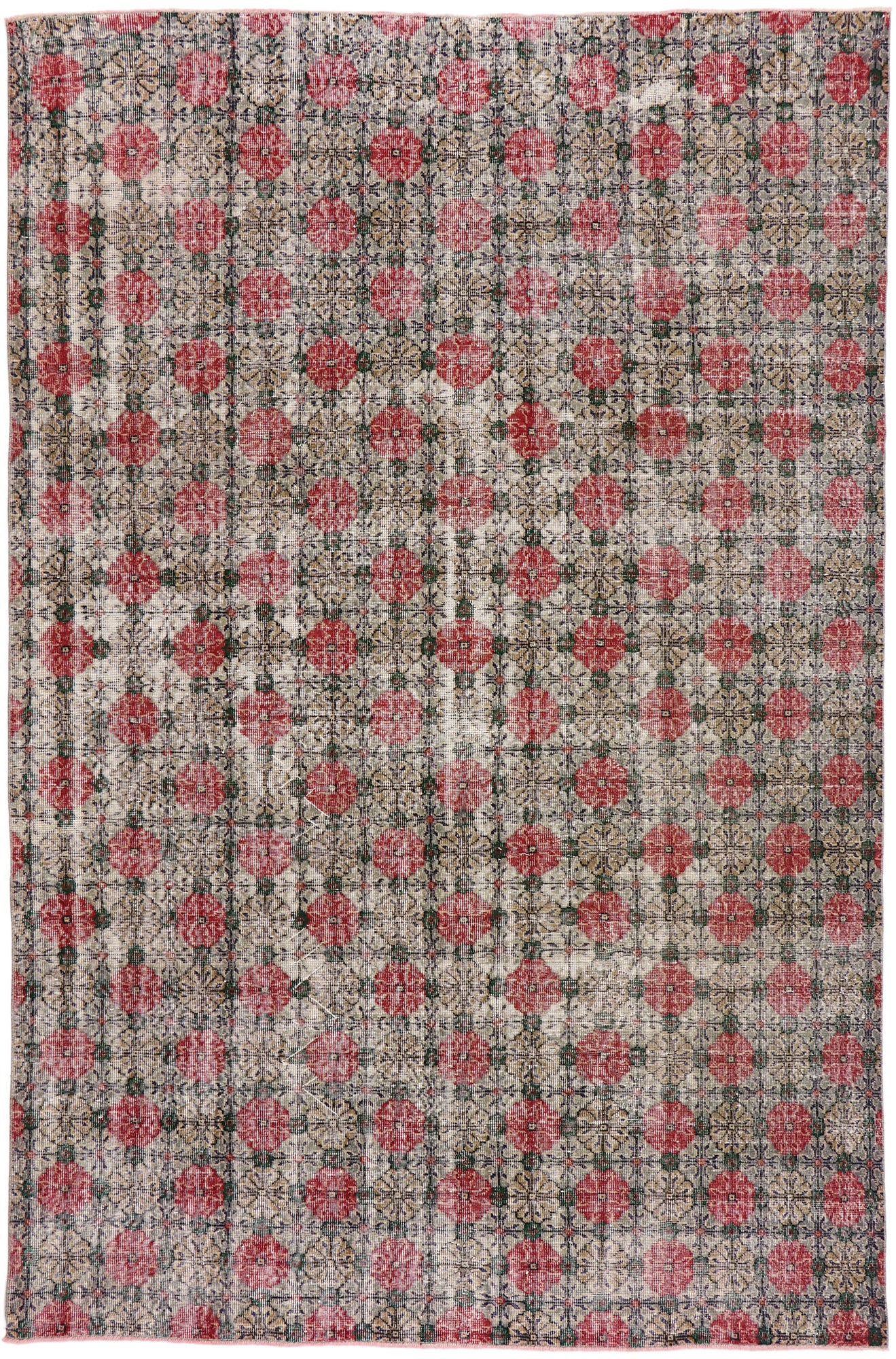 7 x 11 Vintage Turkish Sivas Rug 53365