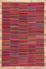 7 x 11 Vintage Turkish Striped Kilim Rug 60648