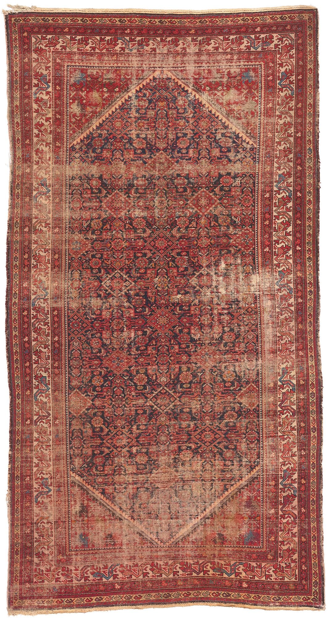 7 x 12 Antique Persian Malayer Rug 78548