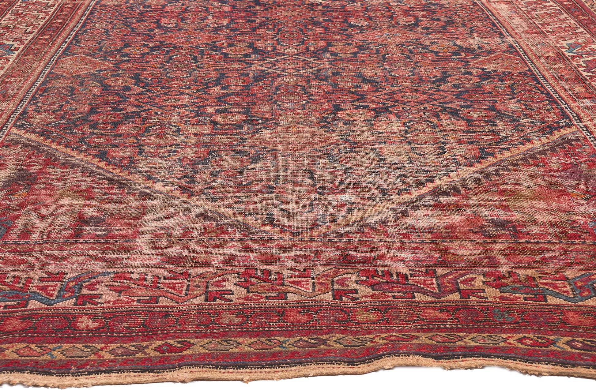 7 x 12 Antique Persian Malayer Rug 78548
