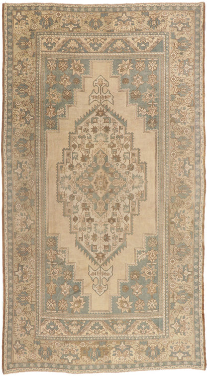 7 x 13 Vintage Turkish Oushak Rug 53685