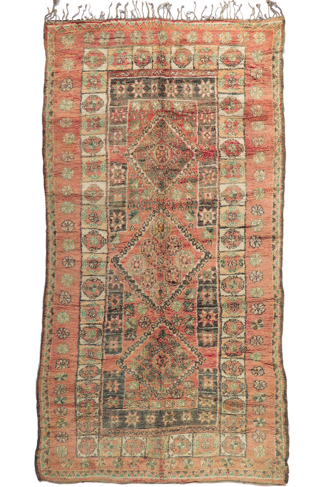 7 x 13 Vintage Beni MGuild Moroccan Rug 21199