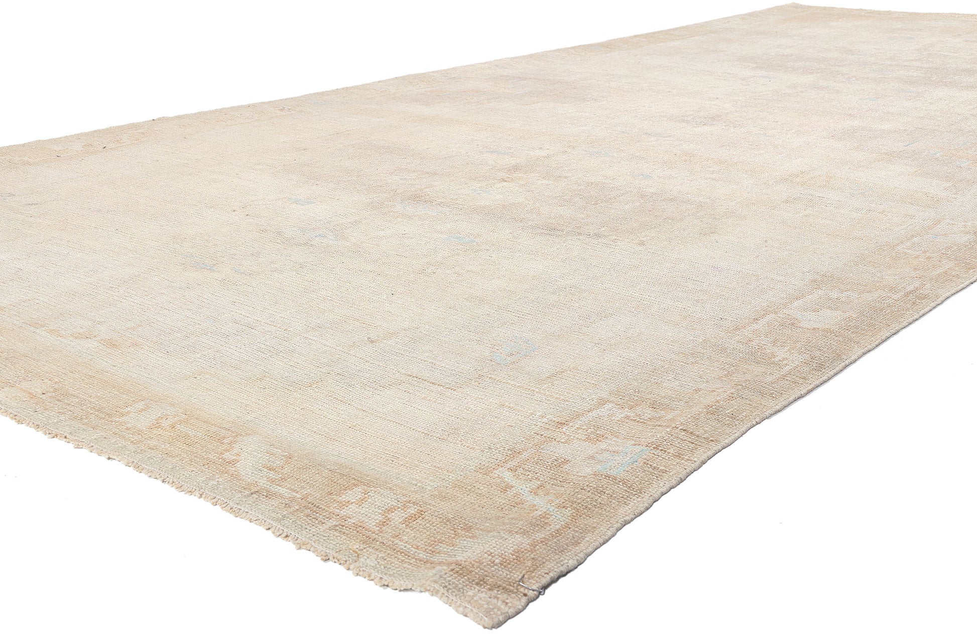 7 x 15 Vintage Turkish Oushak Rug 53712