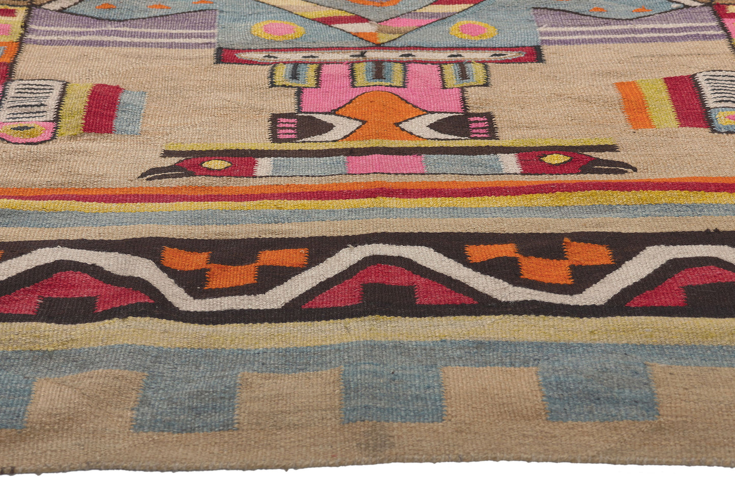 7 x 6 Vintage South American Kilim Rug 78610