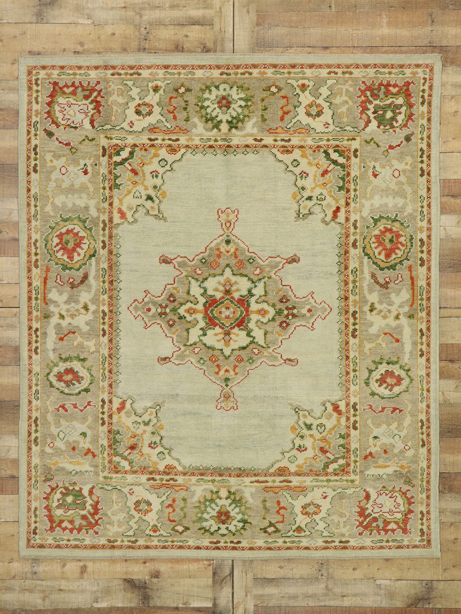 7 x 8 Turkish Oushak Rug 53159