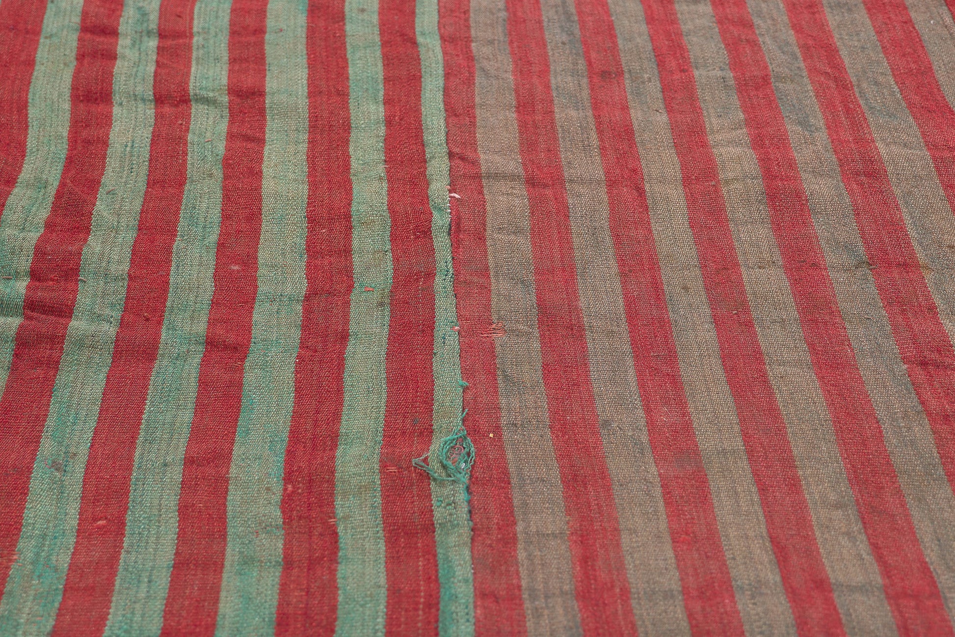 7 x 8 Vintage Turkish Striped Kilim Rug 60654
