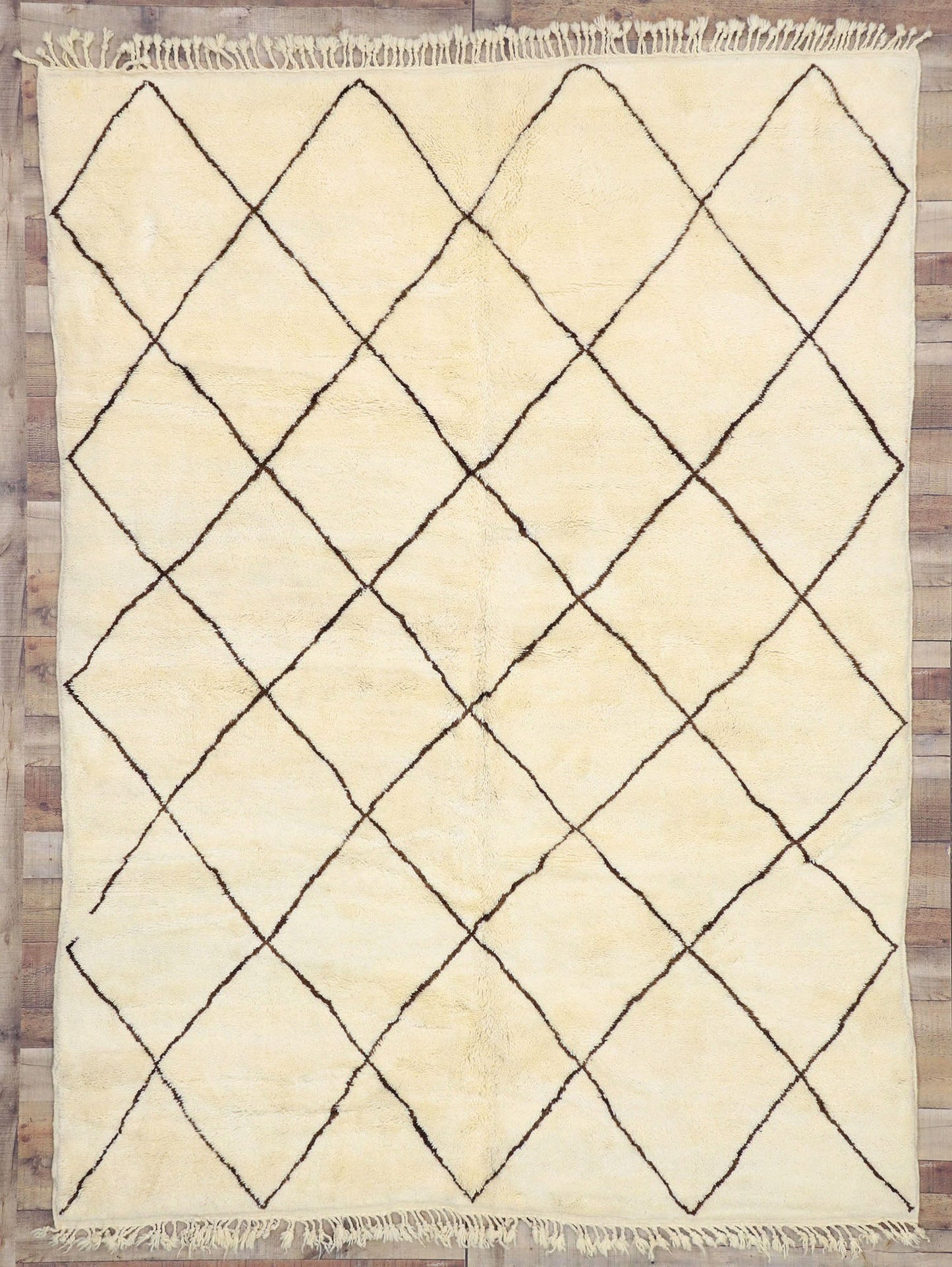 7 x 9 Modern Moroccan Beni Ourain Rug 20762