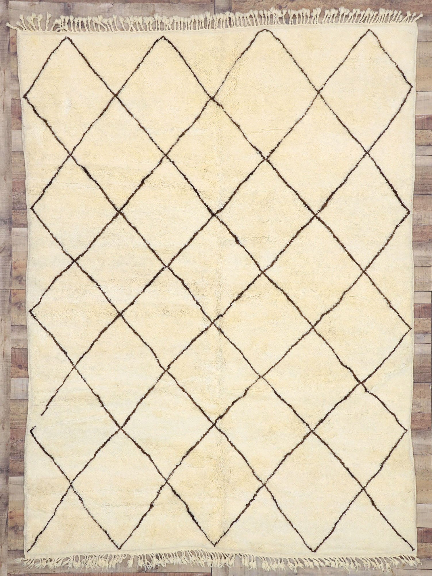 7 x 9 Modern Moroccan Beni Ourain Rug 20762