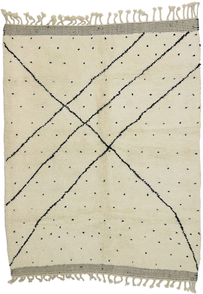 7 x 9 Neutral Moroccan Rug 20788