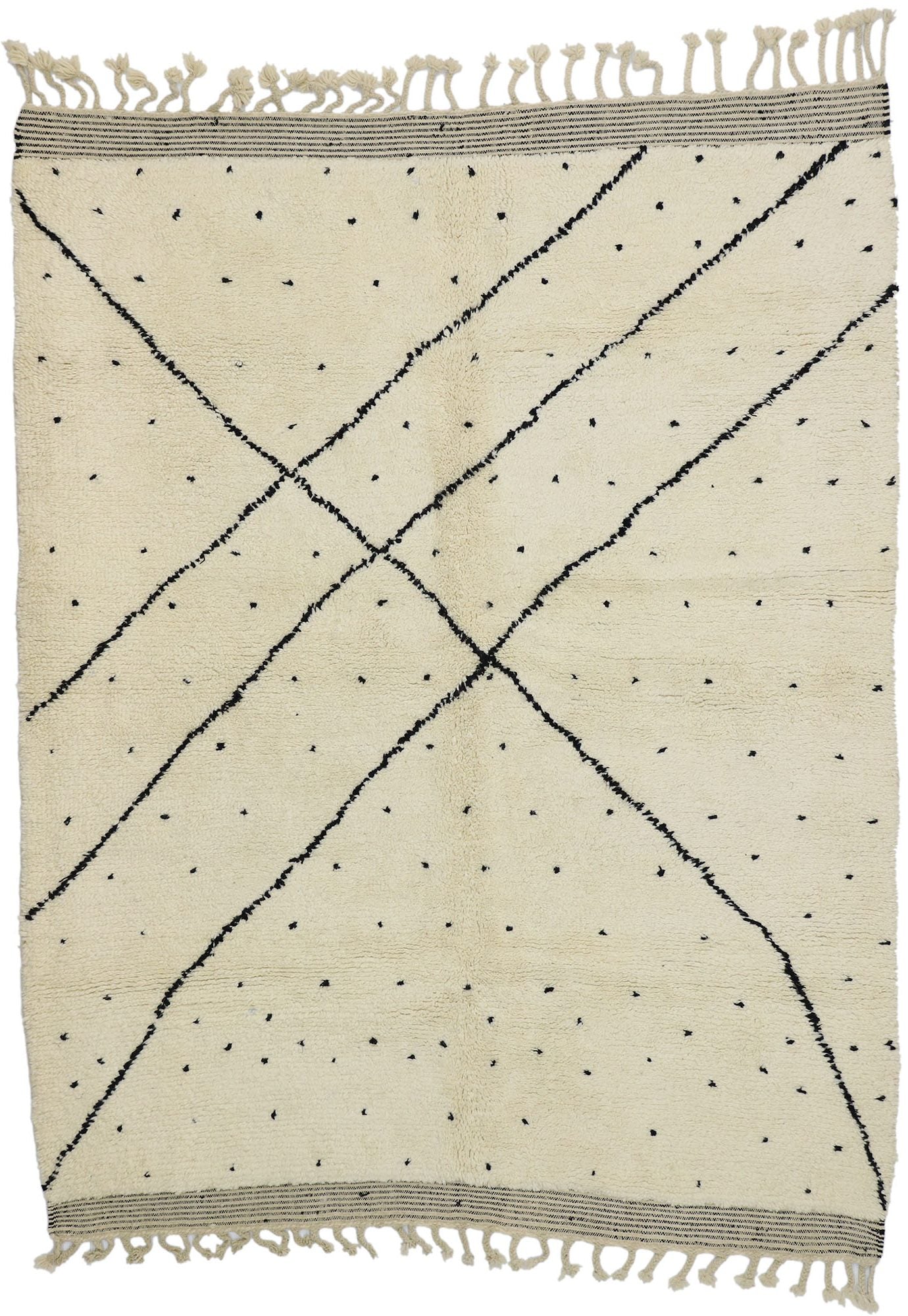 7 x 9 Neutral Moroccan Rug 20788