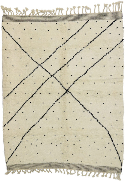 7 x 9 Neutral Moroccan Rug 20788