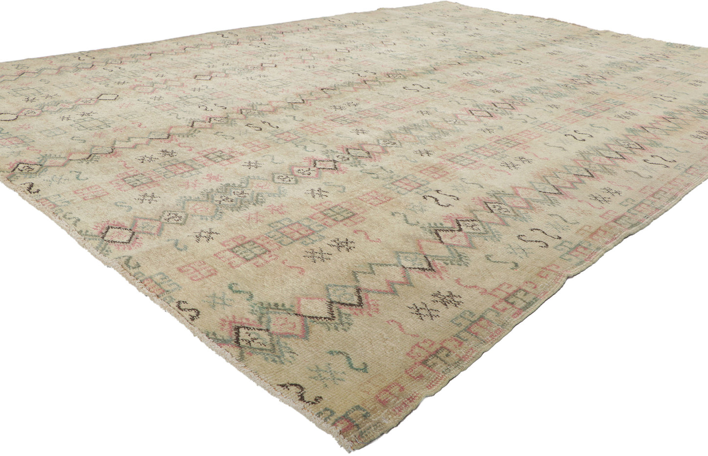 7 x 9 Vintage Turkish Sivas Rug 52137