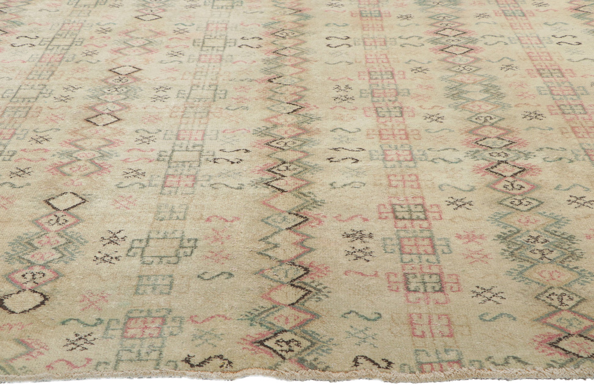 7 x 9 Vintage Turkish Sivas Rug 52137