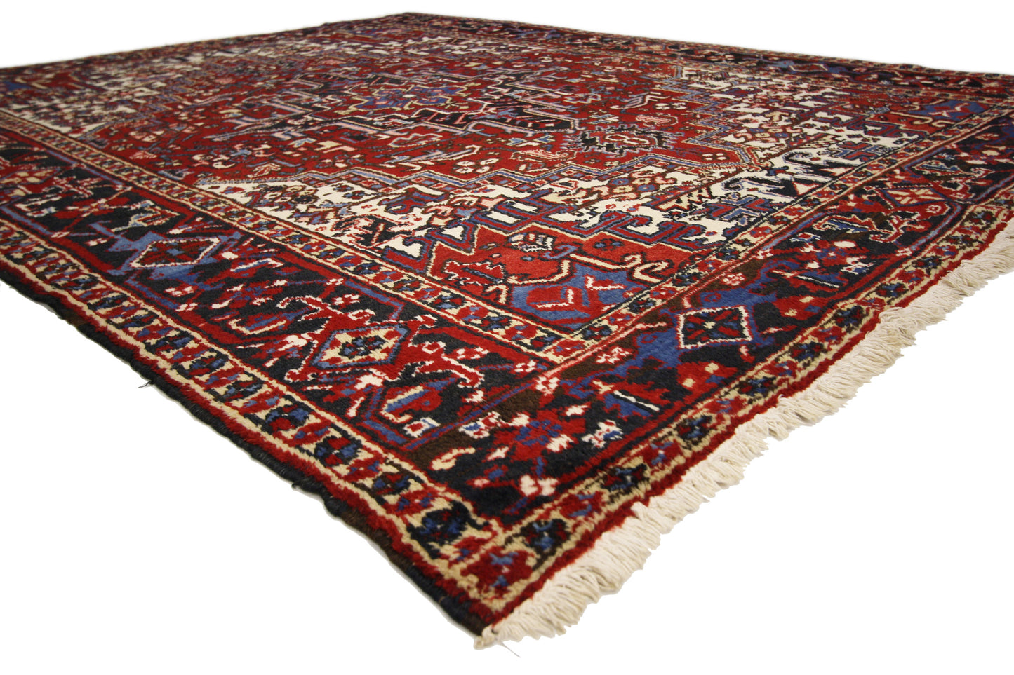 7 x 9 Vintage Persian Heriz Rug 71255