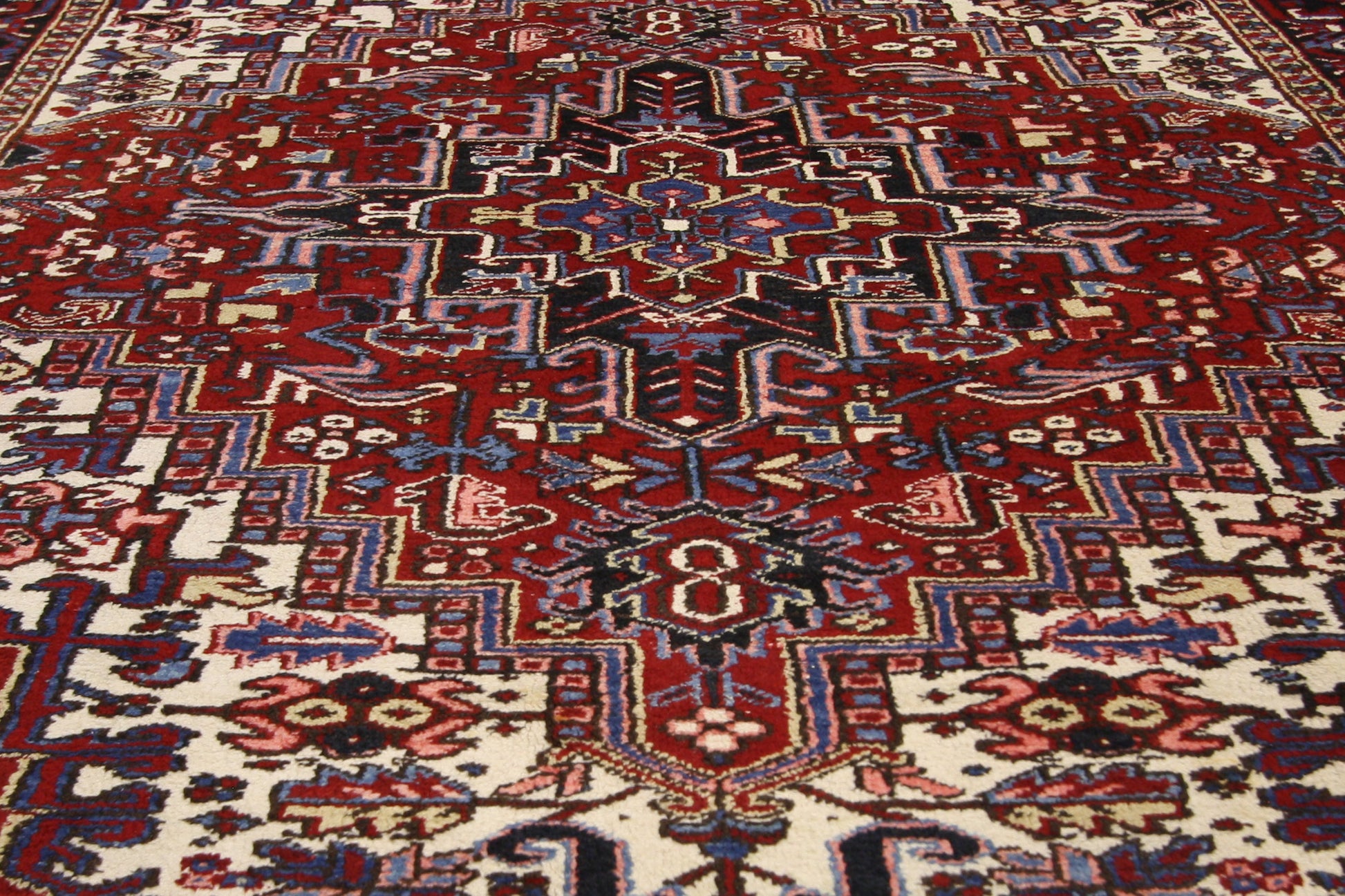 7 x 9 Vintage Persian Heriz Rug 71255
