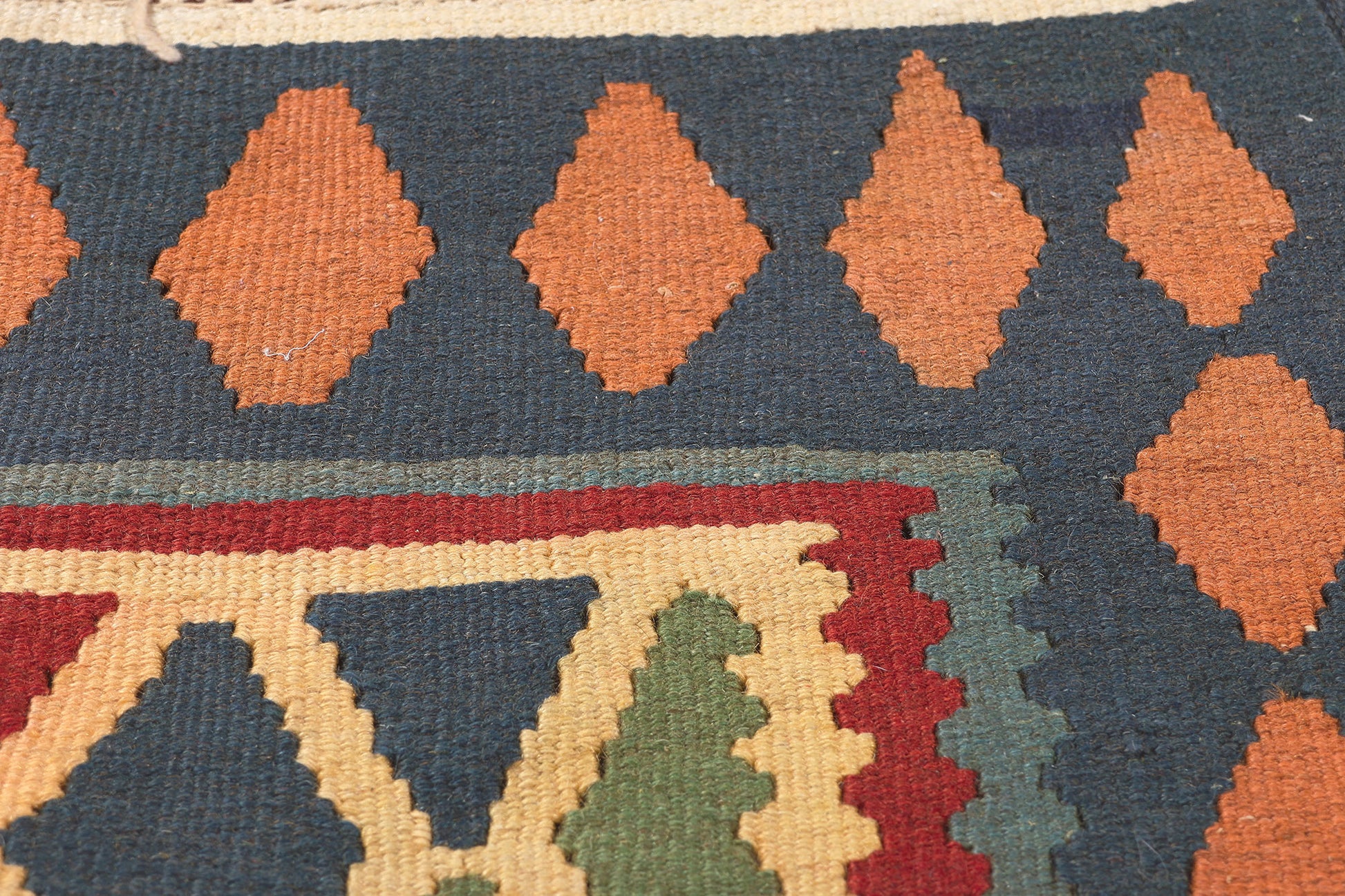 7 x 9 Vintage Persian Shiraz Kilim Rug 61232