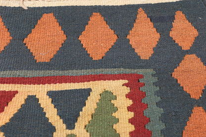 7 x 9 Vintage Persian Shiraz Kilim Rug 61232