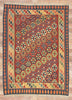 7 x 9 Vintage Persian Shiraz Kilim Rug 61232