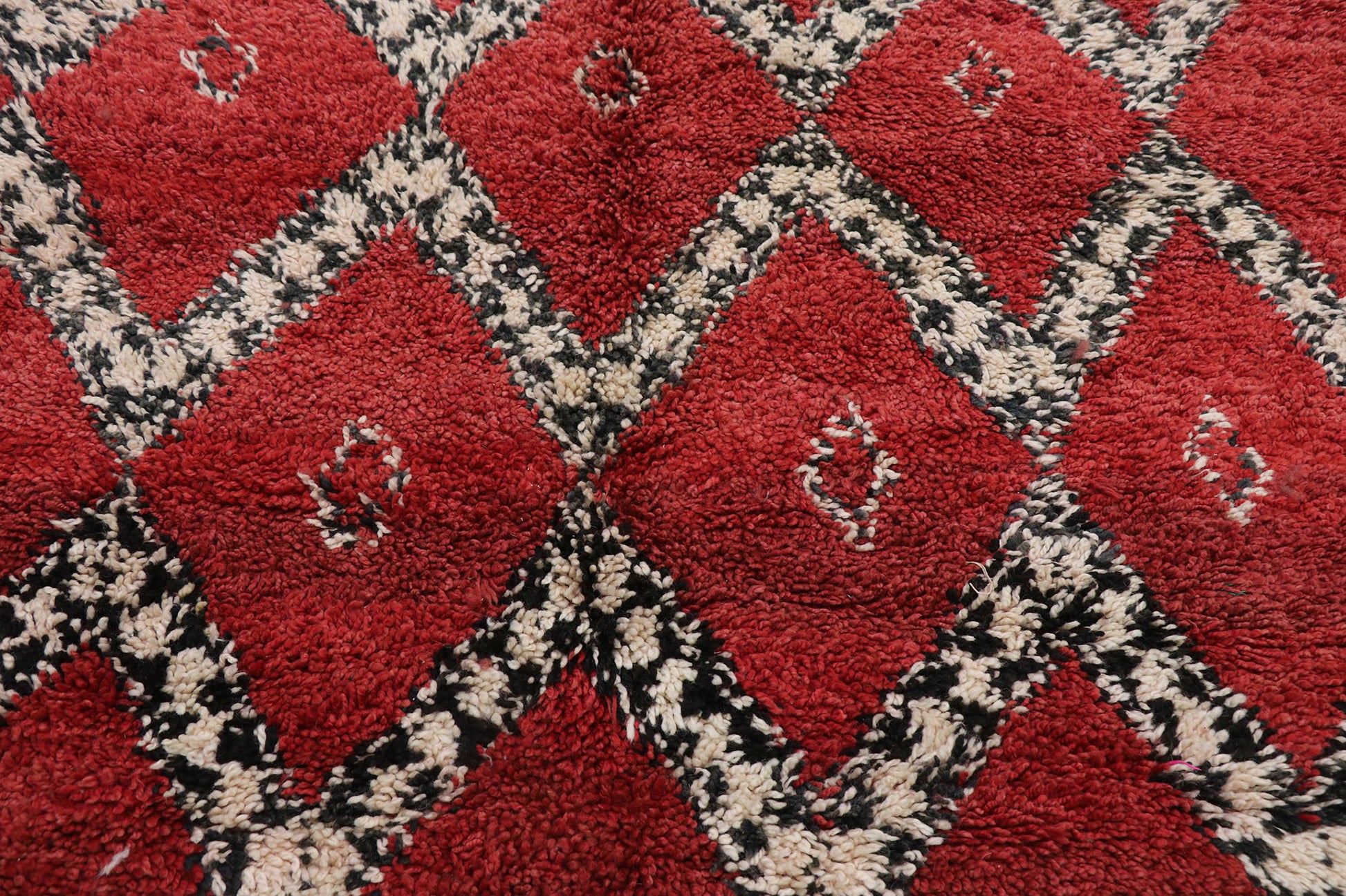 7 x 9 Vintage Moroccan Beni Ourain Rug 21262