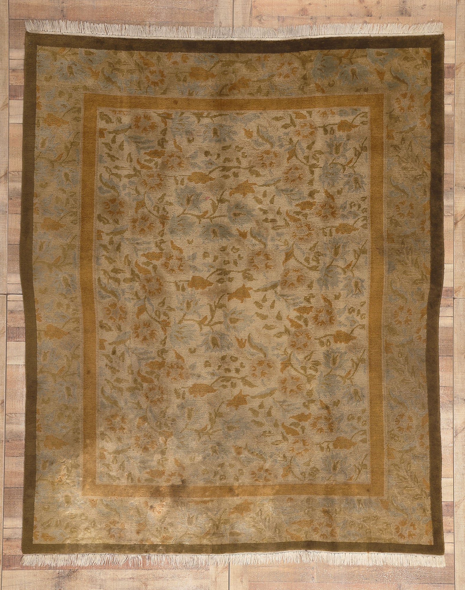 7 x 9 Vintage Earthy Tibetan Rug 76612