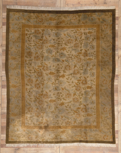 7 x 9 Vintage Earthy Tibetan Rug 76612