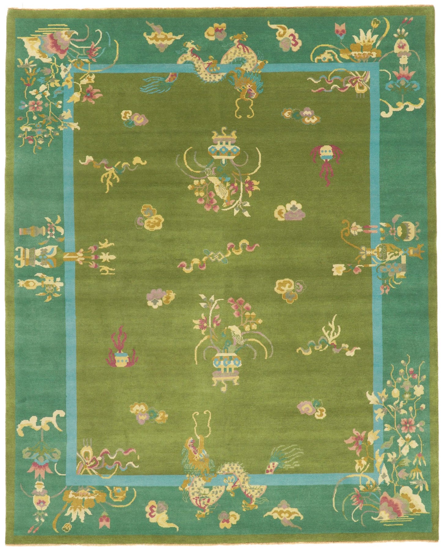 8 x 10 Chinese Art Deco Rug 30924