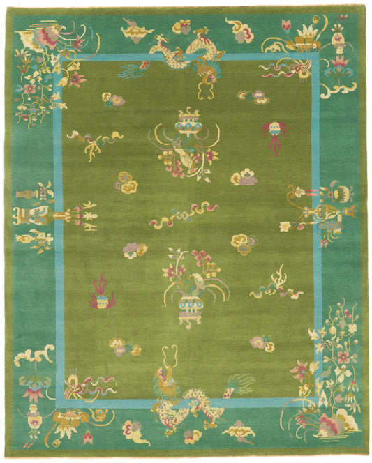 8 x 10 Chinese Art Deco Rug 30924