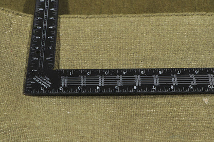 8 x 10 Solid Olive Green Modern Rug 30925