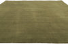 8 x 10 Solid Olive Green Modern Rug 30925