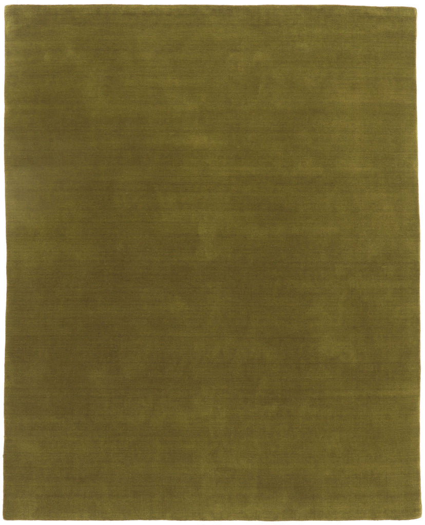 8 x 10 Solid Olive Green Modern Rug 30925