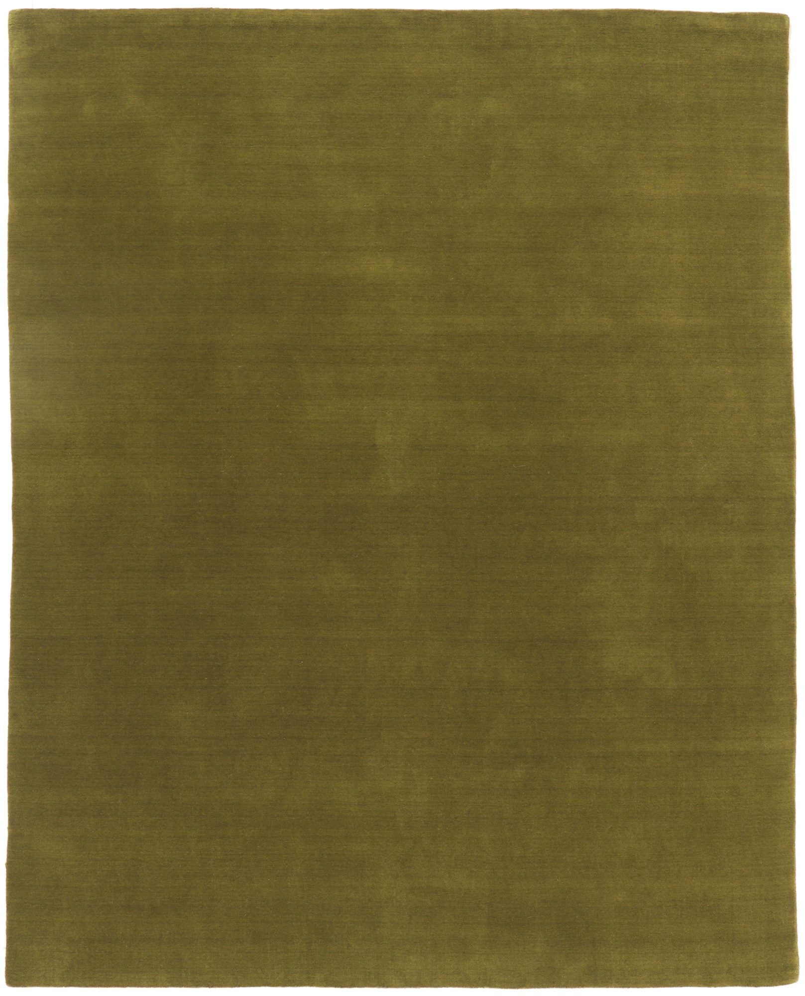 8 x 10 Solid Olive Green Modern Rug 30925