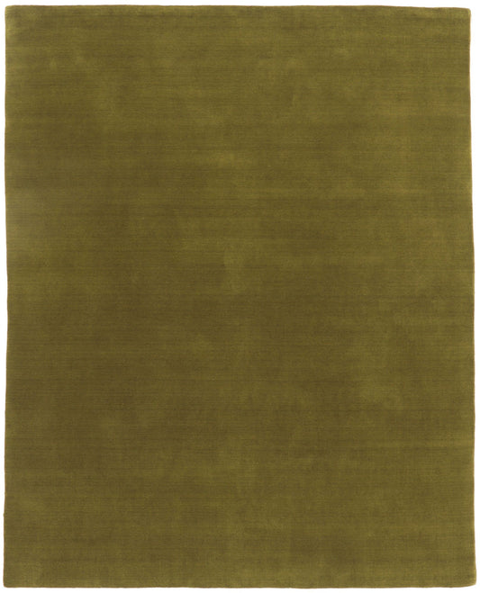 8 x 10 Solid Olive Green Modern Rug 30925