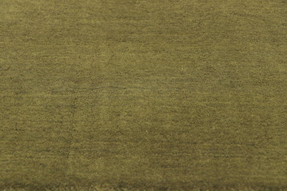 8 x 10 Solid Olive Green Modern Rug 30925