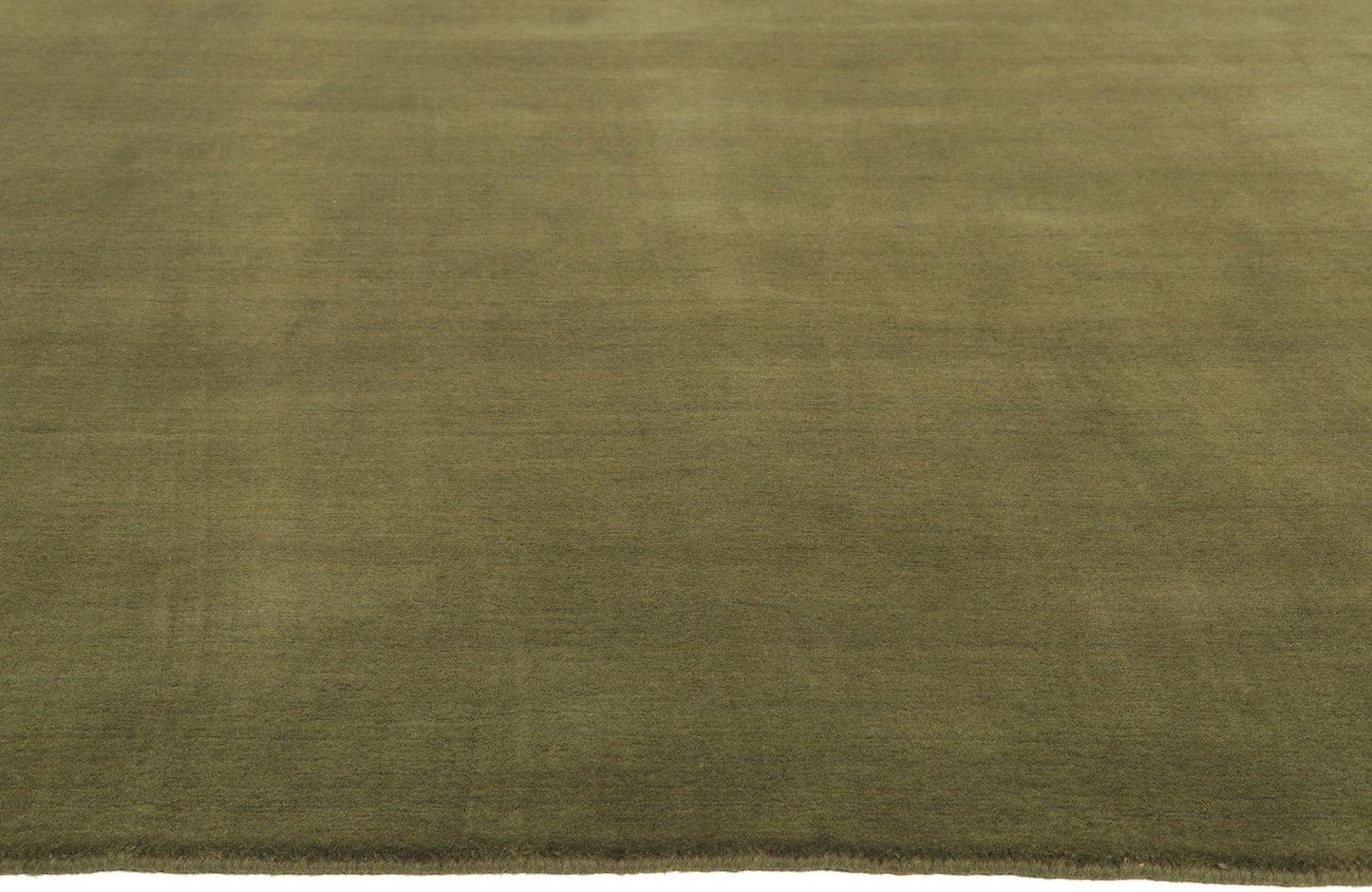 8 x 10 Solid Olive Green Modern Rug 30925