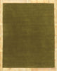 8 x 10 Solid Olive Green Modern Rug 30925