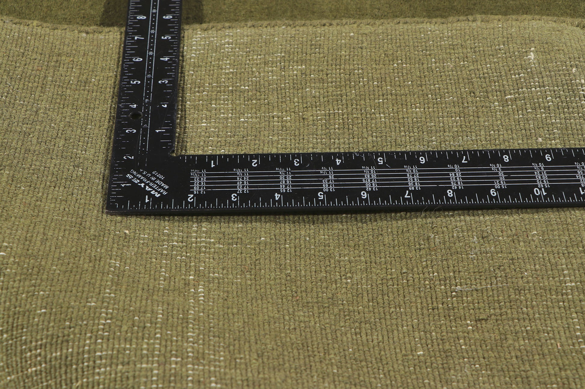 8 x 10 Solid Olive Green Modern Rug 30928
