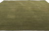 8 x 10 Solid Olive Green Modern Rug 30928