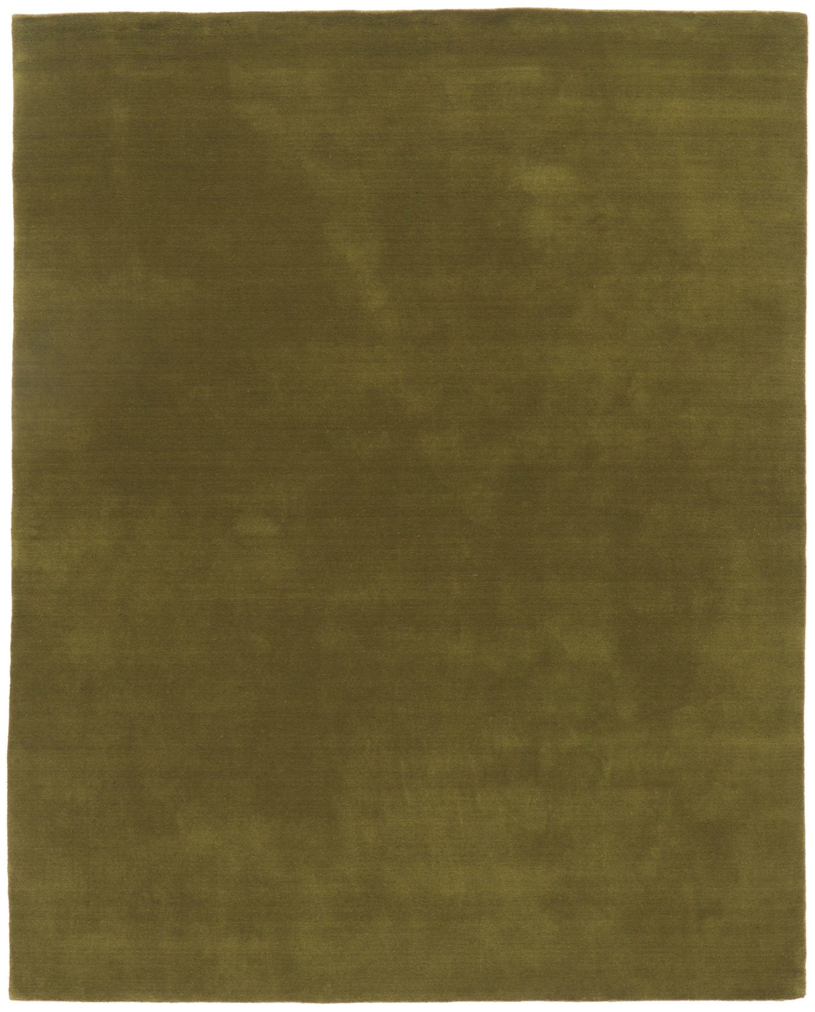 8 x 10 Solid Olive Green Modern Rug 30928